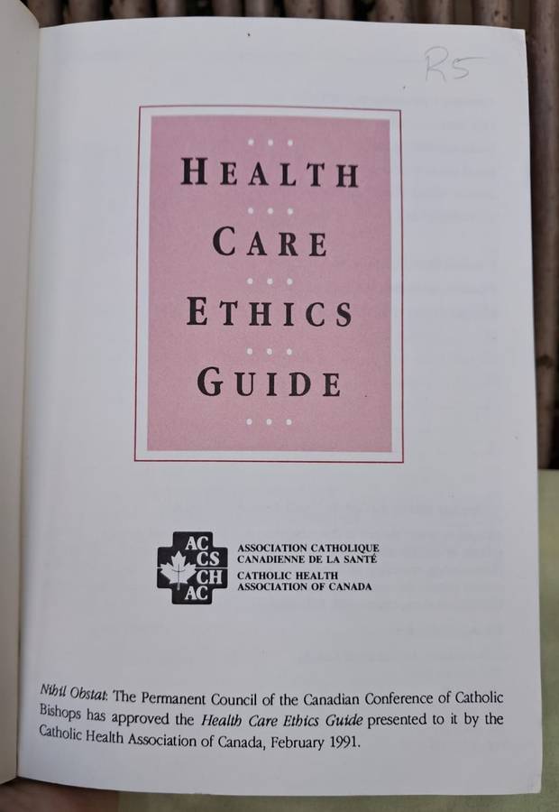 Health Care Ethics Guide - CHAC (1991)