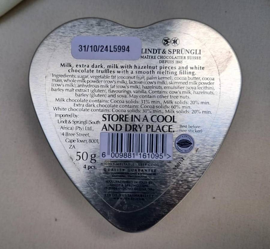 Collectible Tin - Lindt LIndor Gold Heart 50g