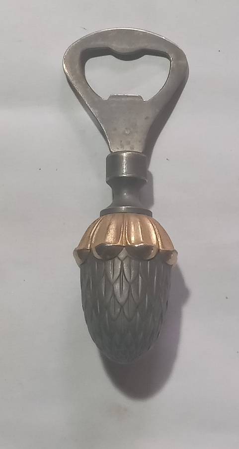 Antique acorn bottle opener