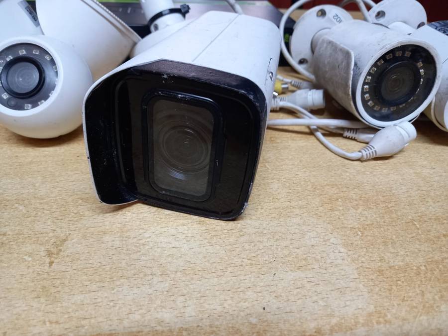 Network cameras and switch AS IS