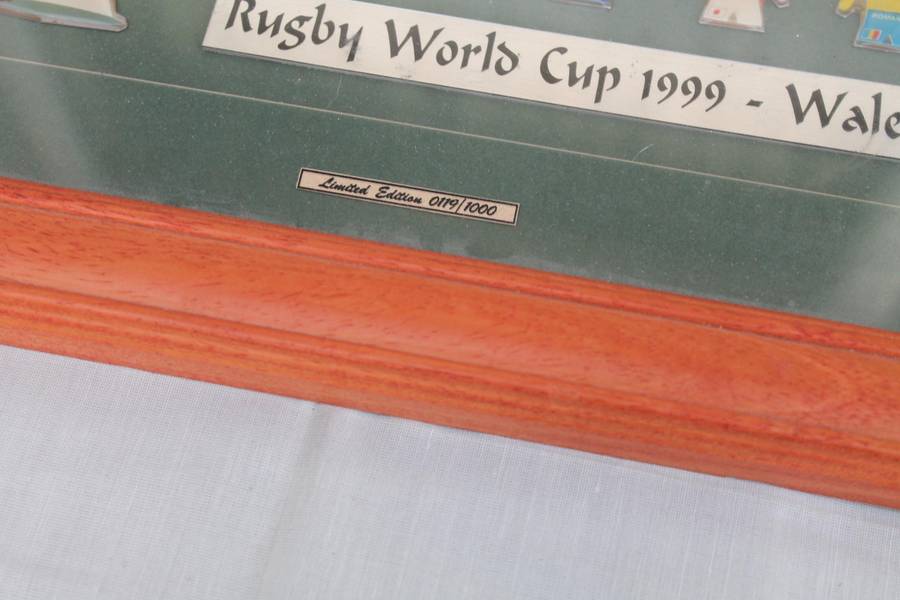 1999 Rugby World Cup Framed Badges