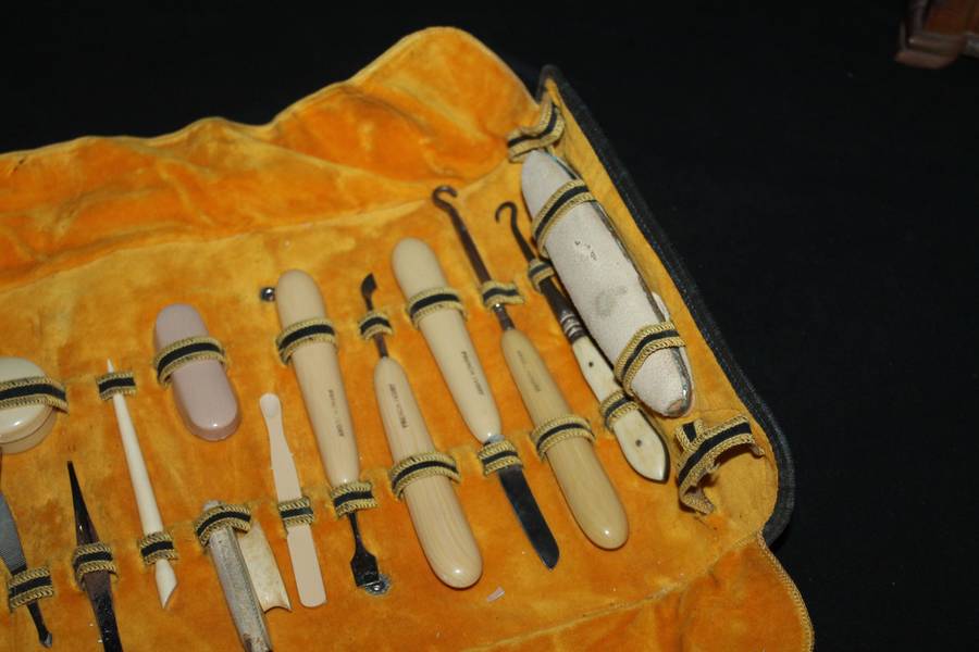 Vintage French Ivory Manicure Set