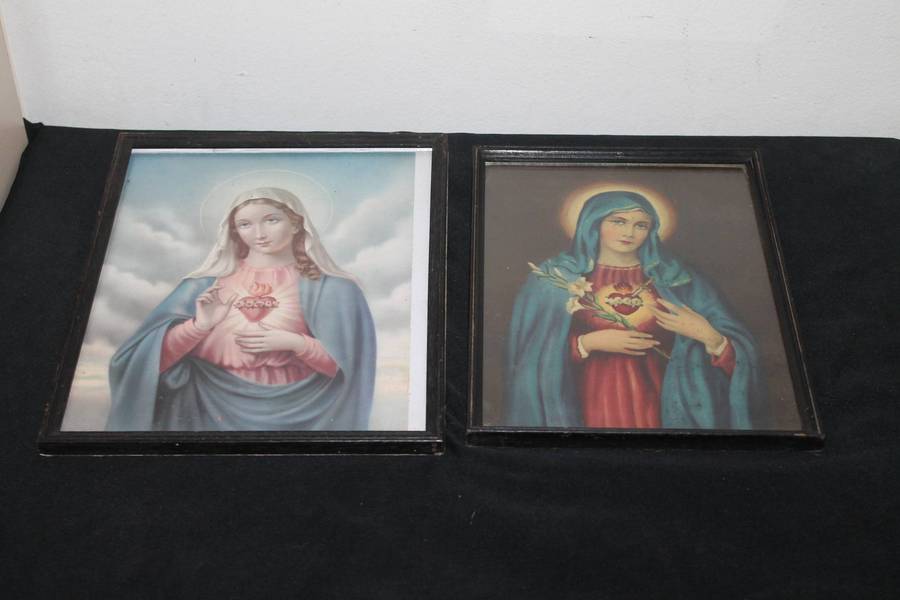 2 Framed Religious Prints