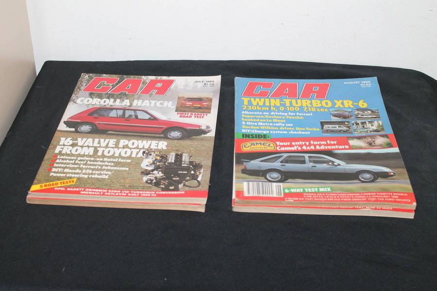 9 x 1985 Car Magazines