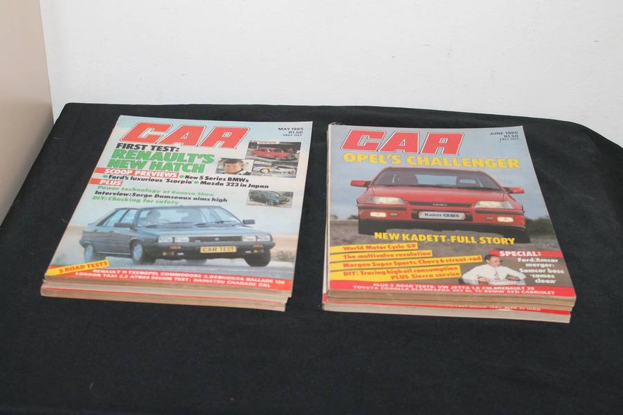 9 x 1985 Car Magazines