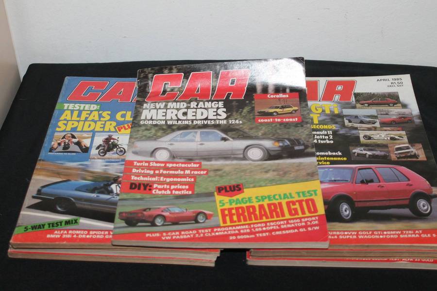 9 x 1985 Car Magazines