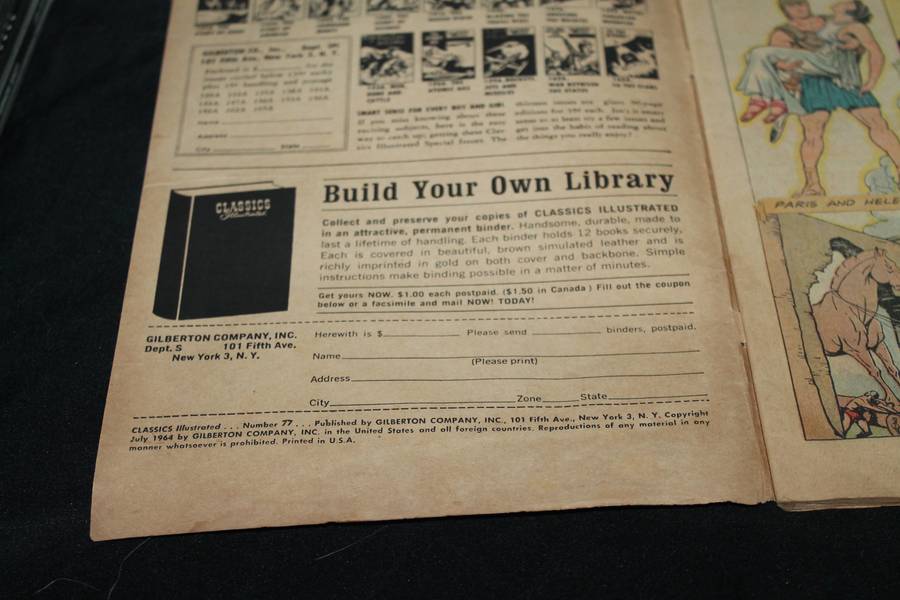 Classics Illustrated The Iliad No 77