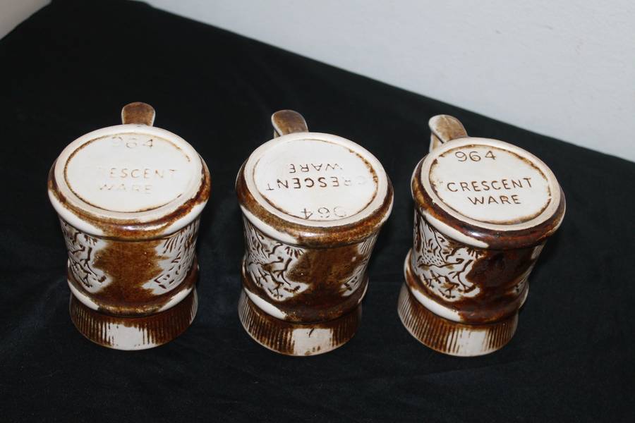 Vintage Crescent 6 Coffee Mugs (Kruger Park Theme)