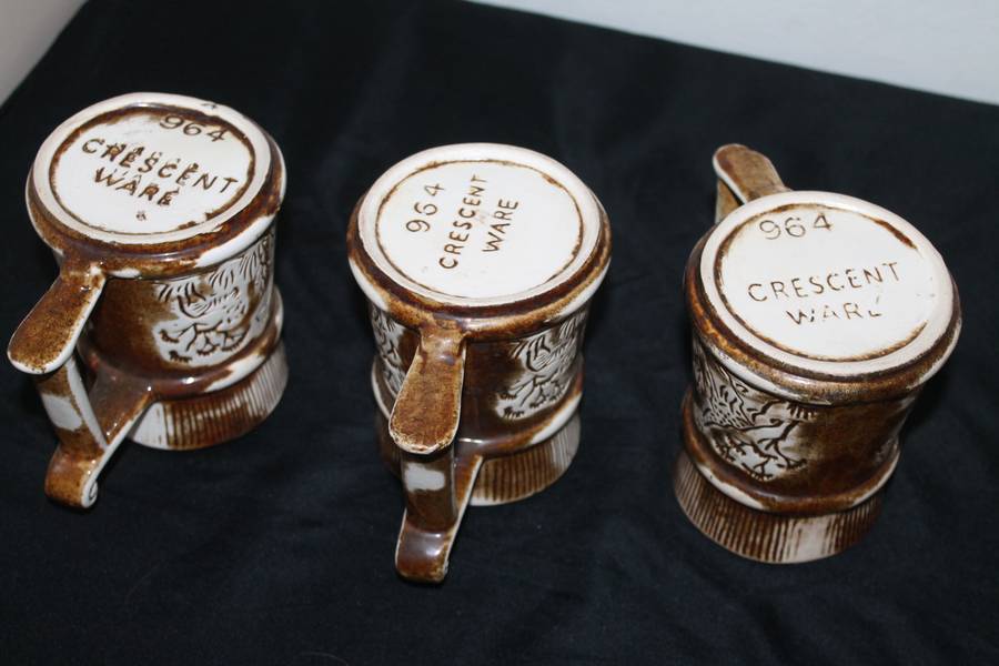 Vintage Crescent 6 Coffee Mugs (Kruger Park Theme)