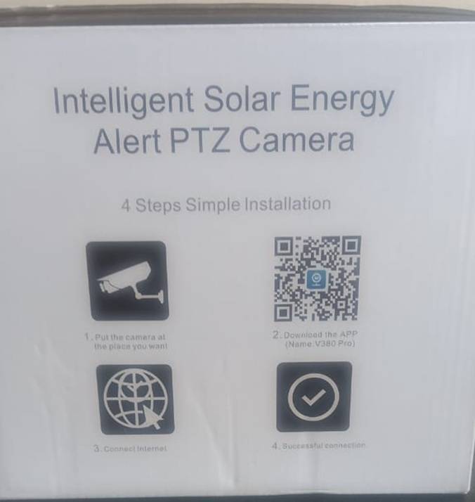 4G Outdoor Solar Camera with Dual Lens - V380 Pro App