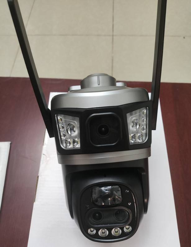 4G Outdoor Solar Camera with Dual Lens - V380 Pro App