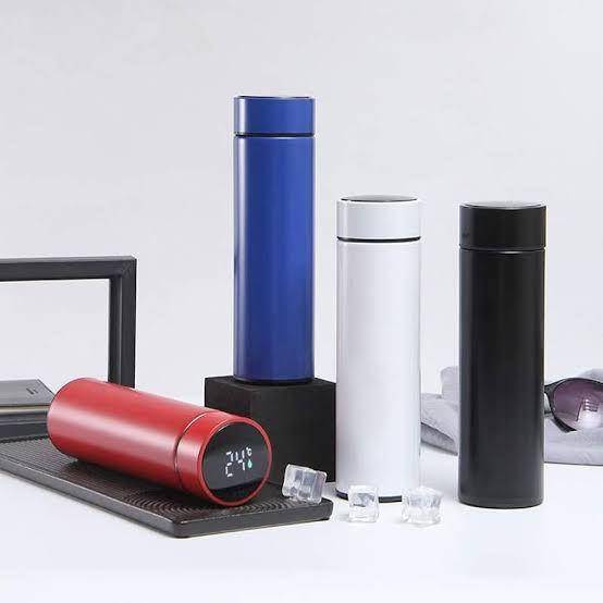 500ml Smart Vacuum Insulated Flask with LED Temperature Display-Black