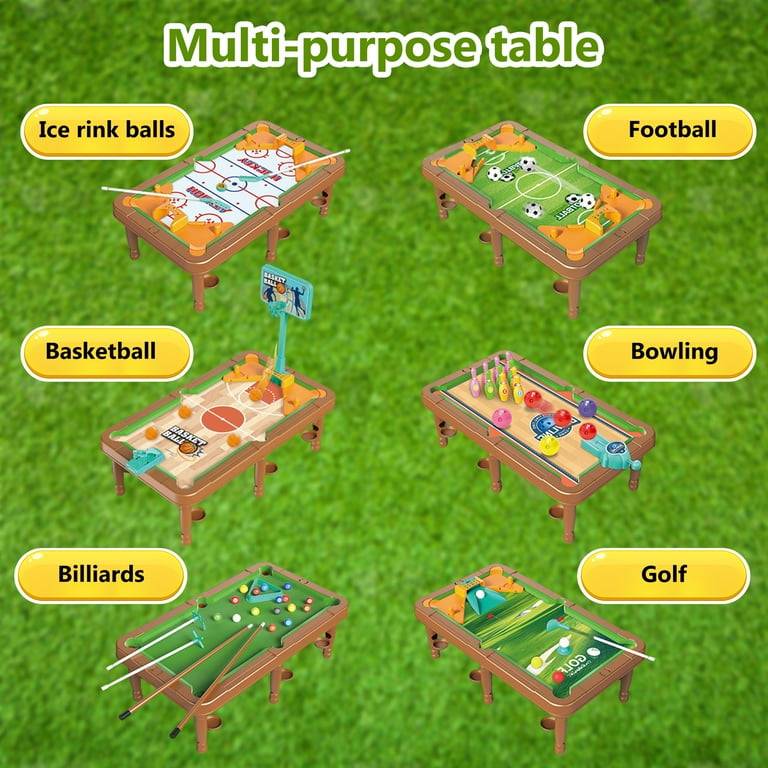 6-in-1 Multi Game Table for Kids