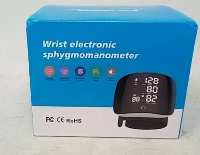 Rechargeable Wrist Blood Pressure Monitor With Voice Prompt