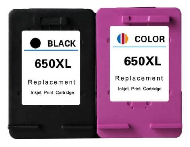 Compatible HP 650XL Black & Colour Ink Cartridge Set