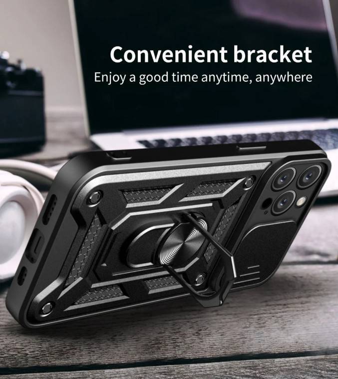 iPhone 14 Pro Phone Case with Built-in Ring Kickstand