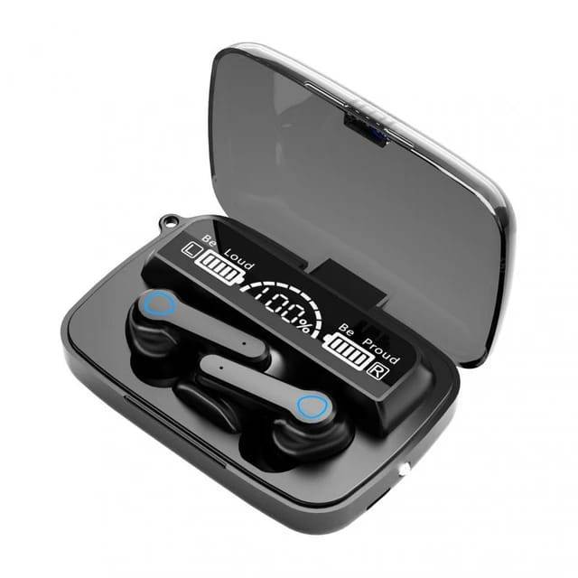 M19 TWS Earbuds, Noise Cancelling, Voice Control, Built-in Microphone, Wireless.