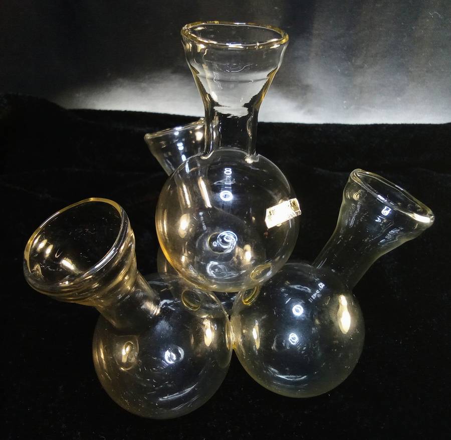 Very fine glass vintage bud `vases`