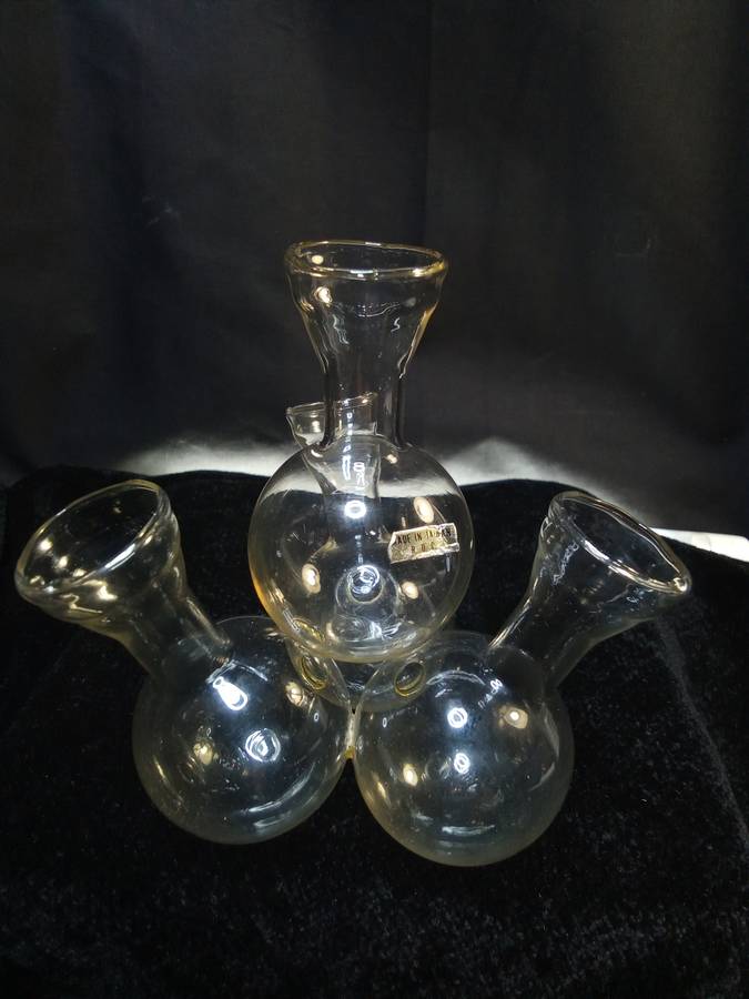 Very fine glass vintage bud `vases`