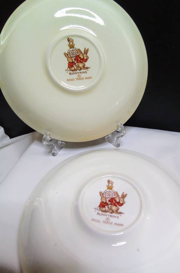 Two beautiful Bunnykins saucers