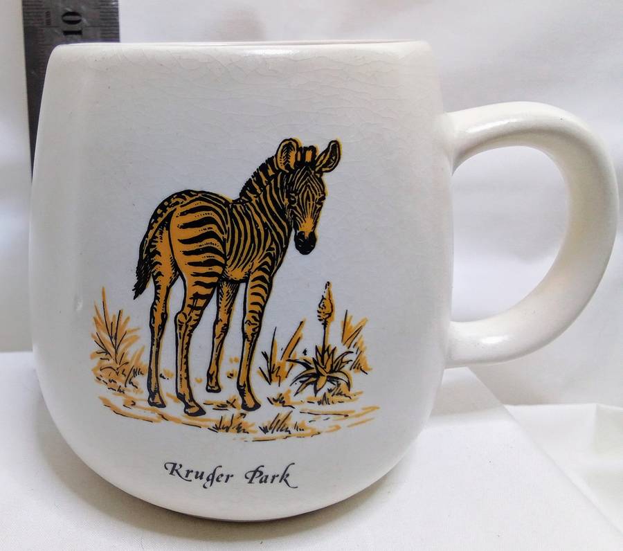 Vintage Kruger national park coffee mug