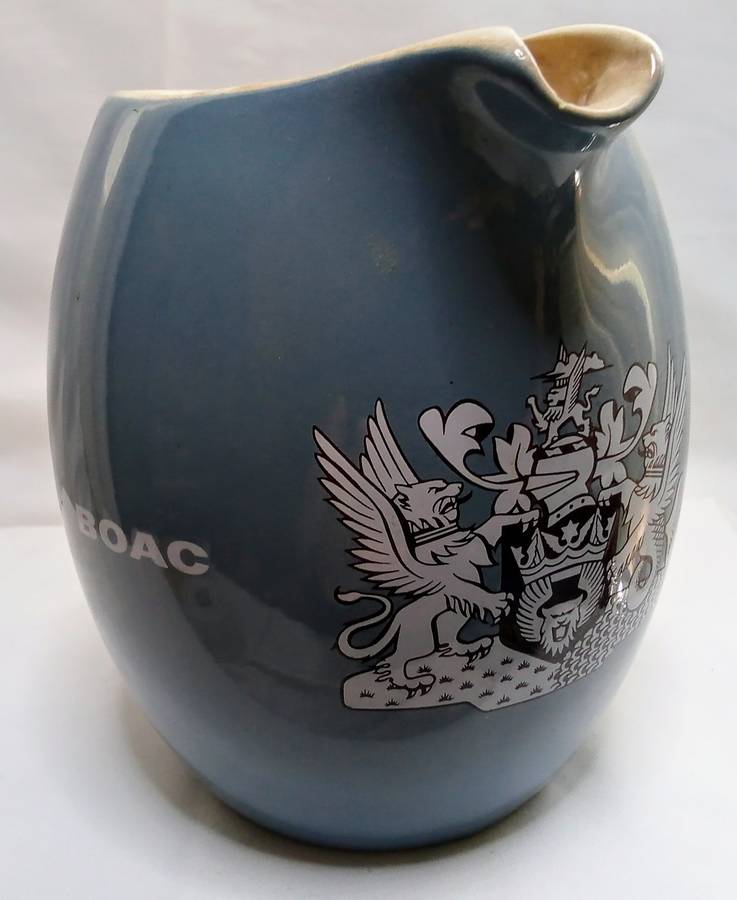 Vintage B.O.A.C 1960's Water Jug by Wade