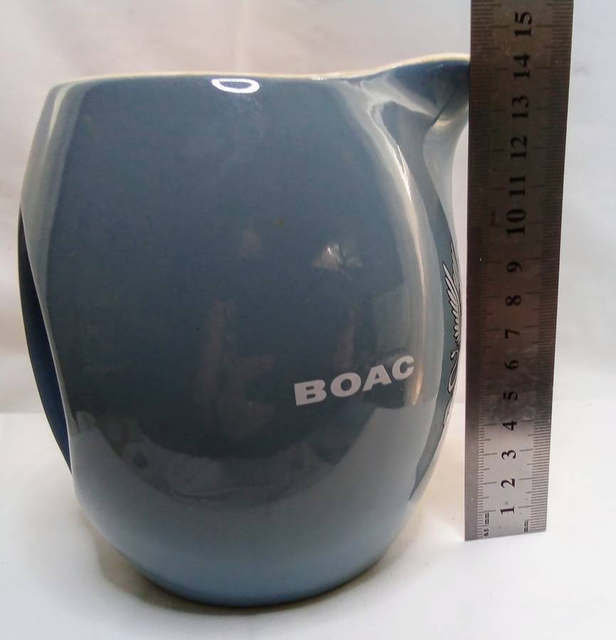 Vintage B.O.A.C 1960's Water Jug by Wade
