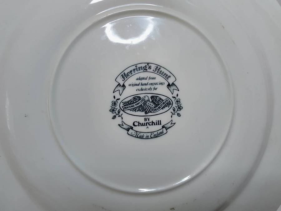 Set of 4 vintage decorative plates by Churchill - Hunting Scenes by J F Herring