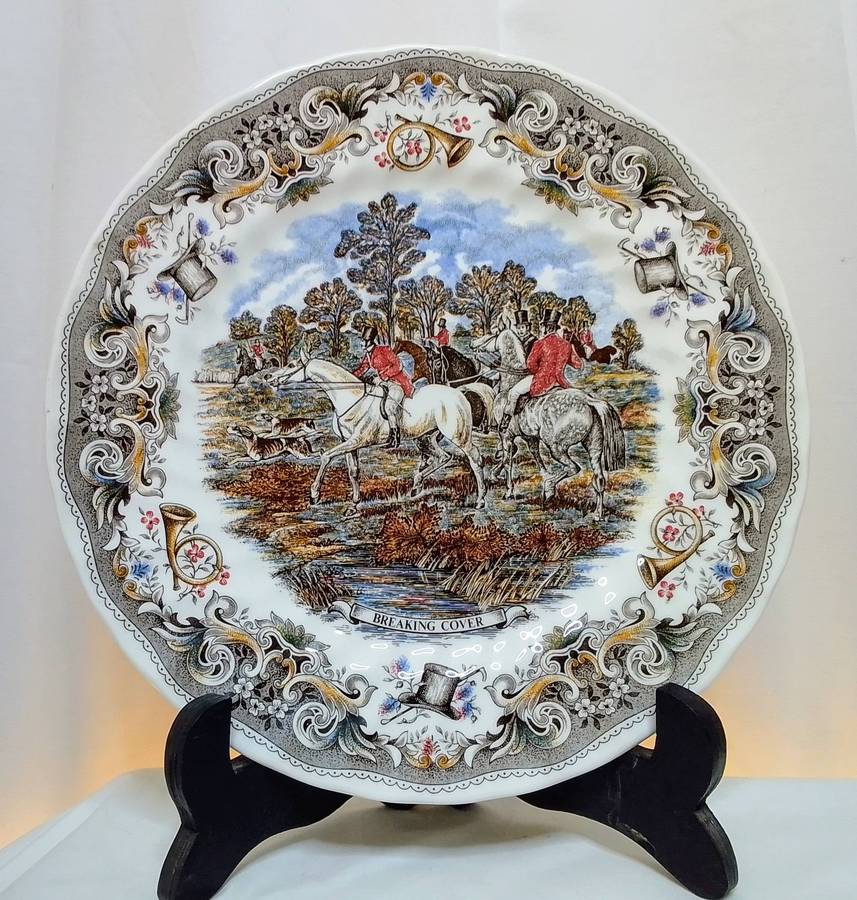 Set of 4 vintage decorative plates by Churchill - Hunting Scenes by J F Herring