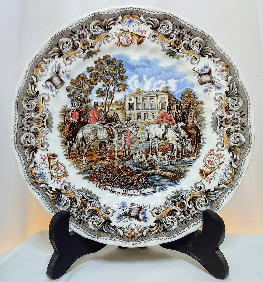 Set of 4 vintage decorative plates by Churchill - Hunting Scenes by J F Herring