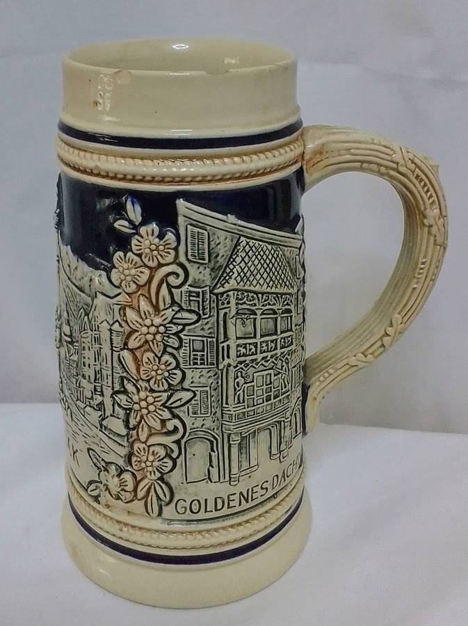 Beautiful vintage German beer stein - some chips