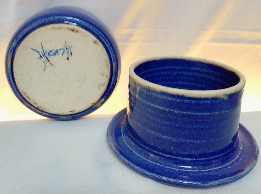 Lovely handmade pottery butter bell
