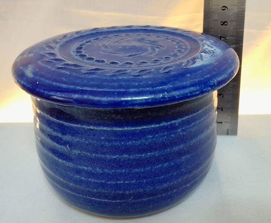 Lovely handmade pottery butter bell