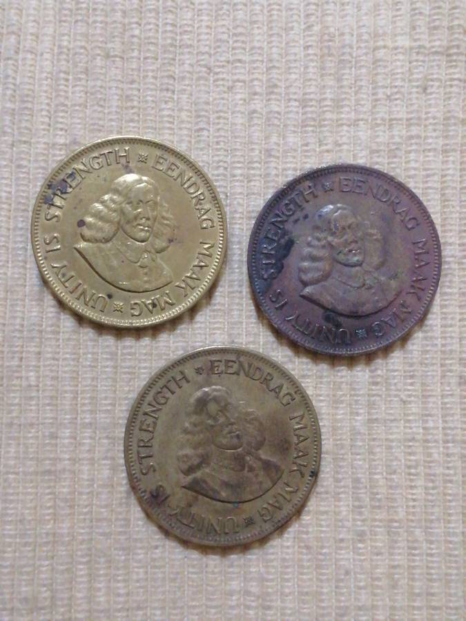South Africa 1961 - 1c and 1/2c coin