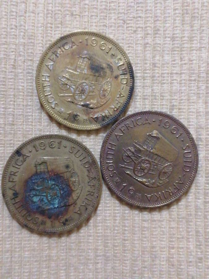 South Africa 1961 - 1c and 1/2c coin