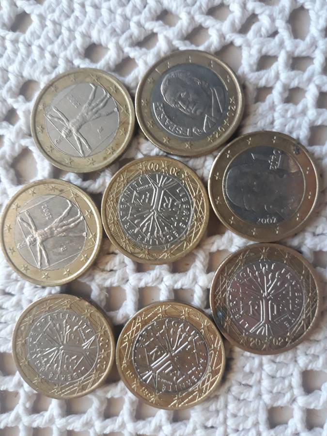 Euro Coin. 20 cents. 50 cents. 1 Euro. 2 Euro
