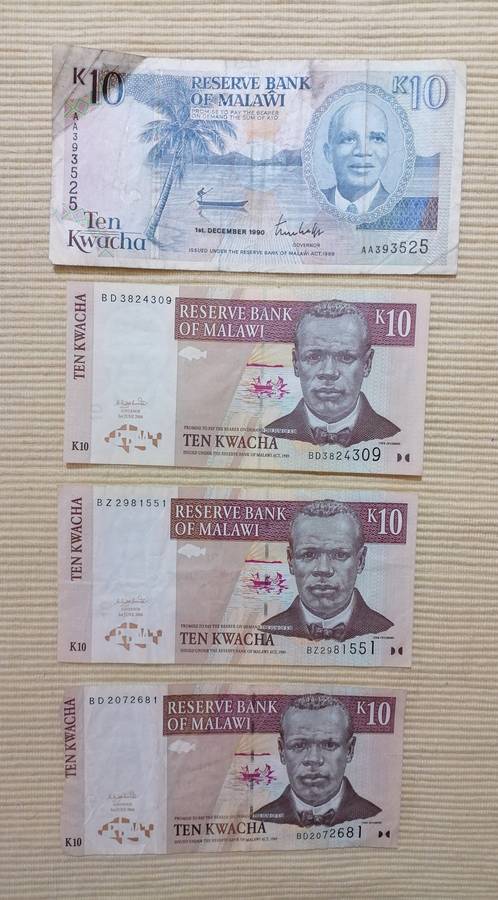 Malawi Kwachas - Bank notes