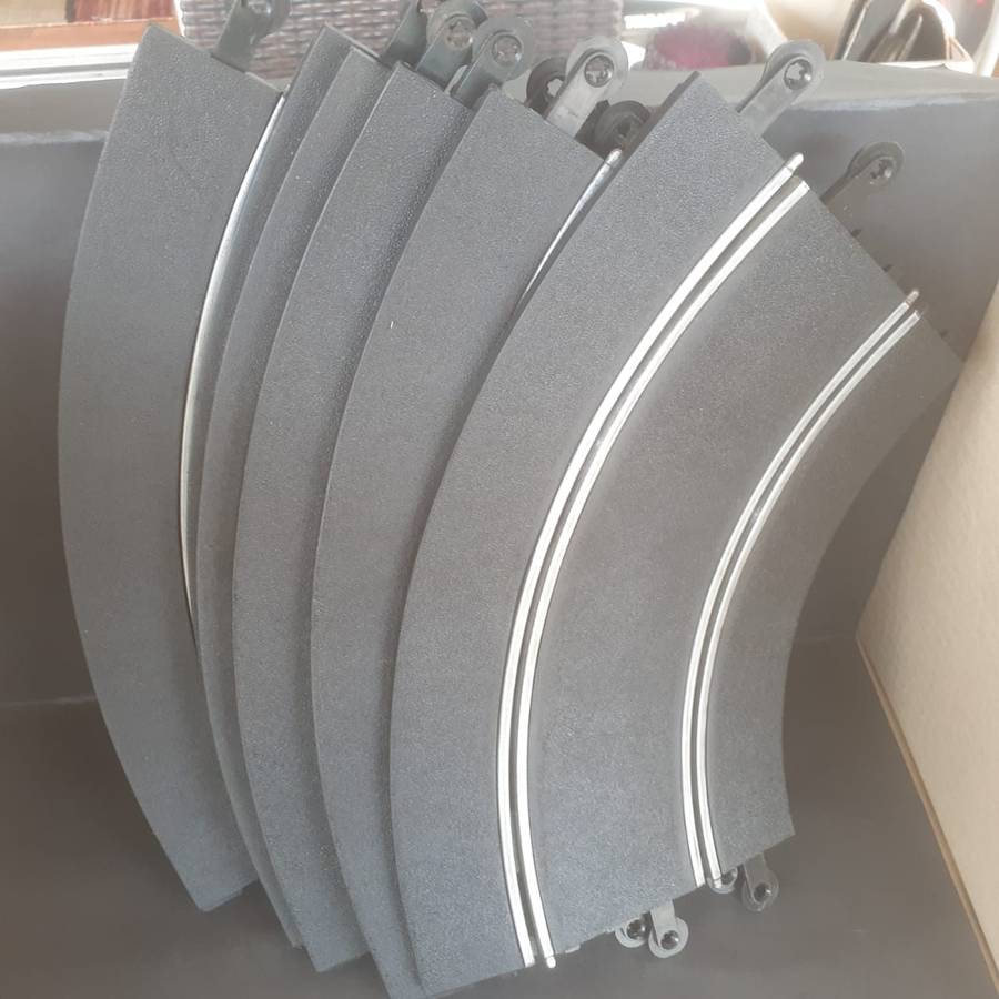 6 x Scalextric Classic Track C187 Banked Curves