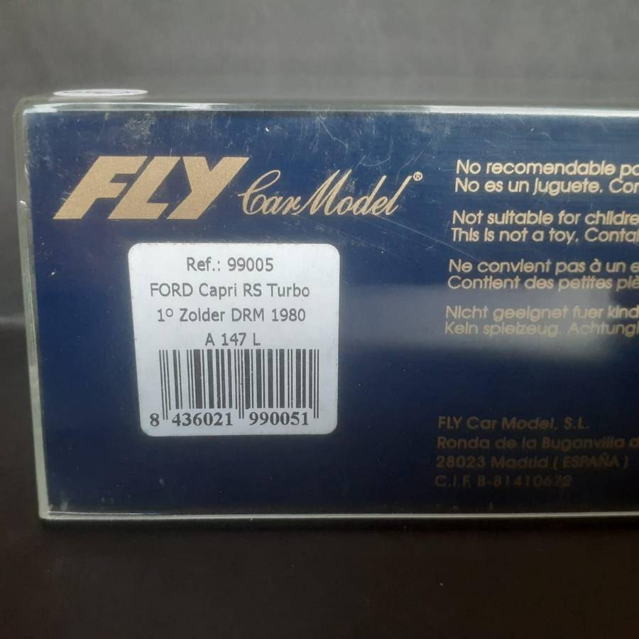 Fly A147 Ford Capri RS Turbo Zolder DRM 1981 Boxed
