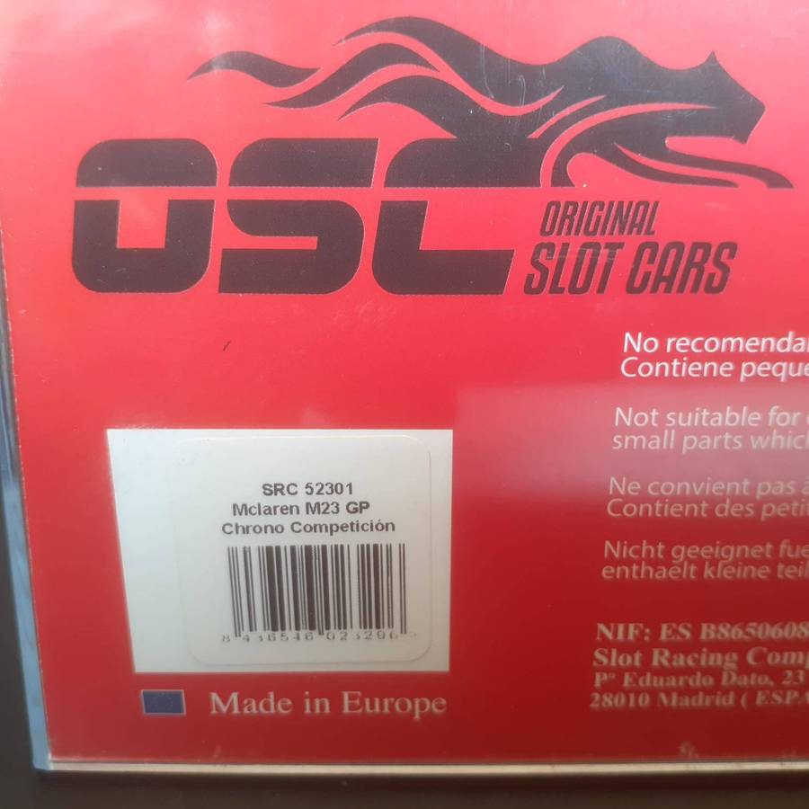 SRC 52301 McLaren M23 GP Lucky Strike Dave Charlton Mint Boxed