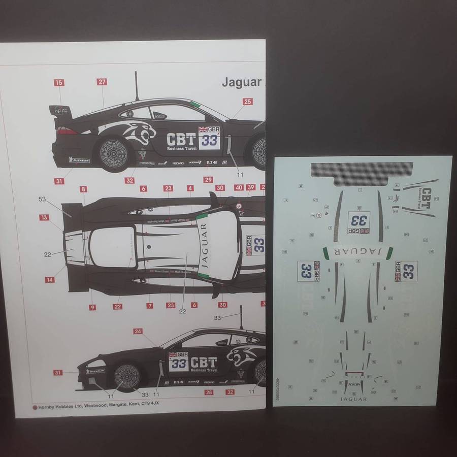 Airfix AO3410 Static Kit Jaguar XKR GT3 Boxed