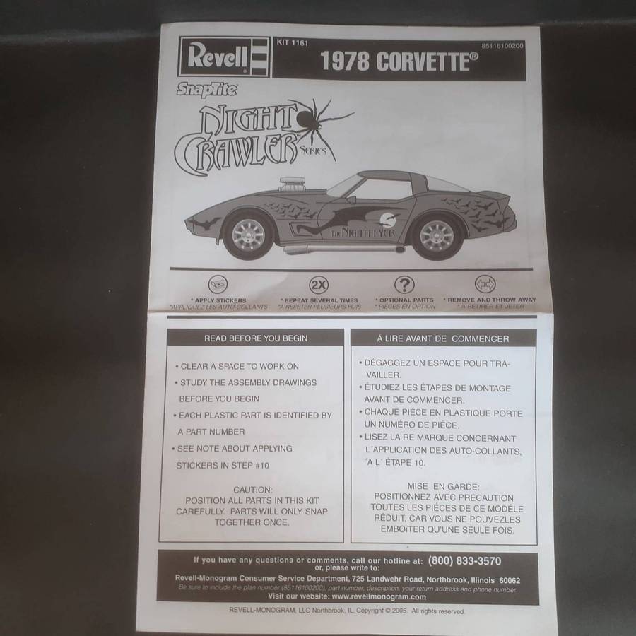 Revell Snap-Tite Static Kit The Nightflyer '78 Corvette