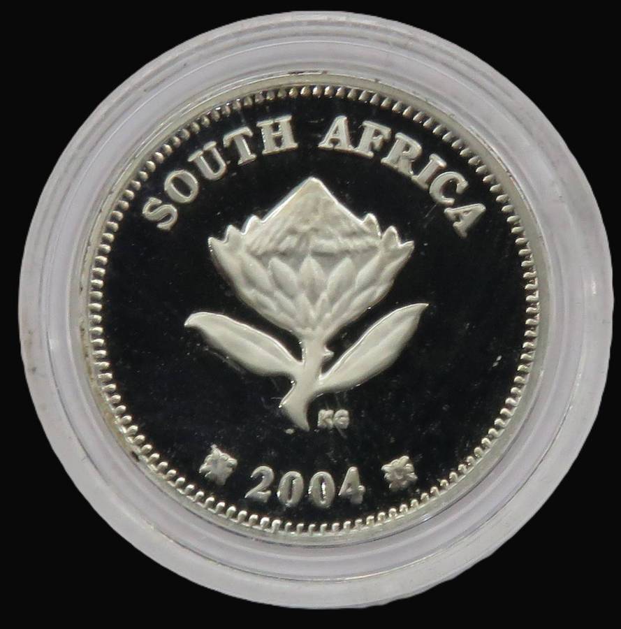 2004 Republic of South Africa Birds of Prey Series Silver Proof 2 1/2 cents "Spotted Owl"