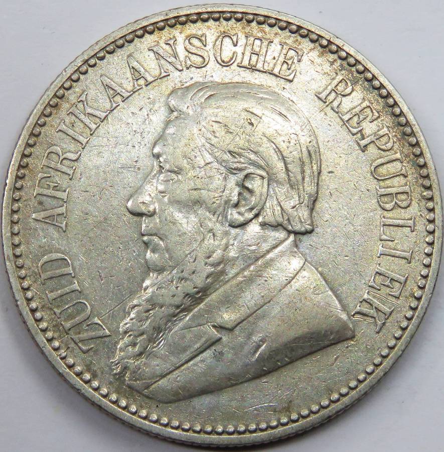 1896 ZAR  Shilling 2 1/2 Shillings