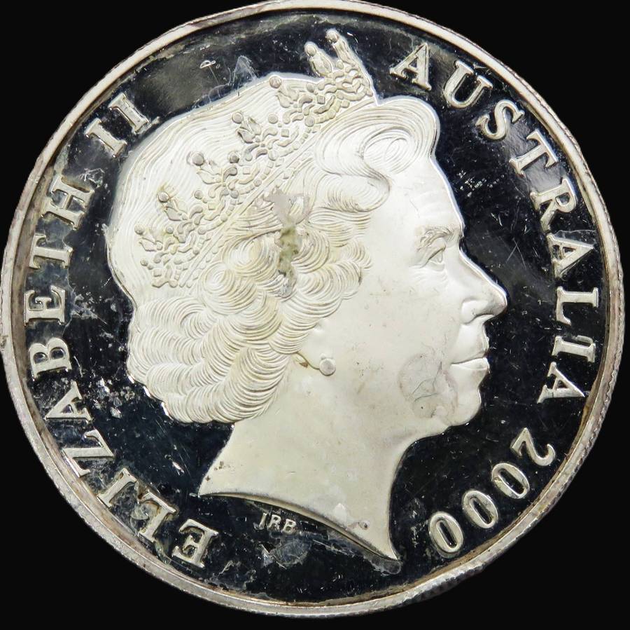 Australia  2000 1 Dollar  PROOF 1 OUNCE 999 FINE SILVER rescheduled 26/08