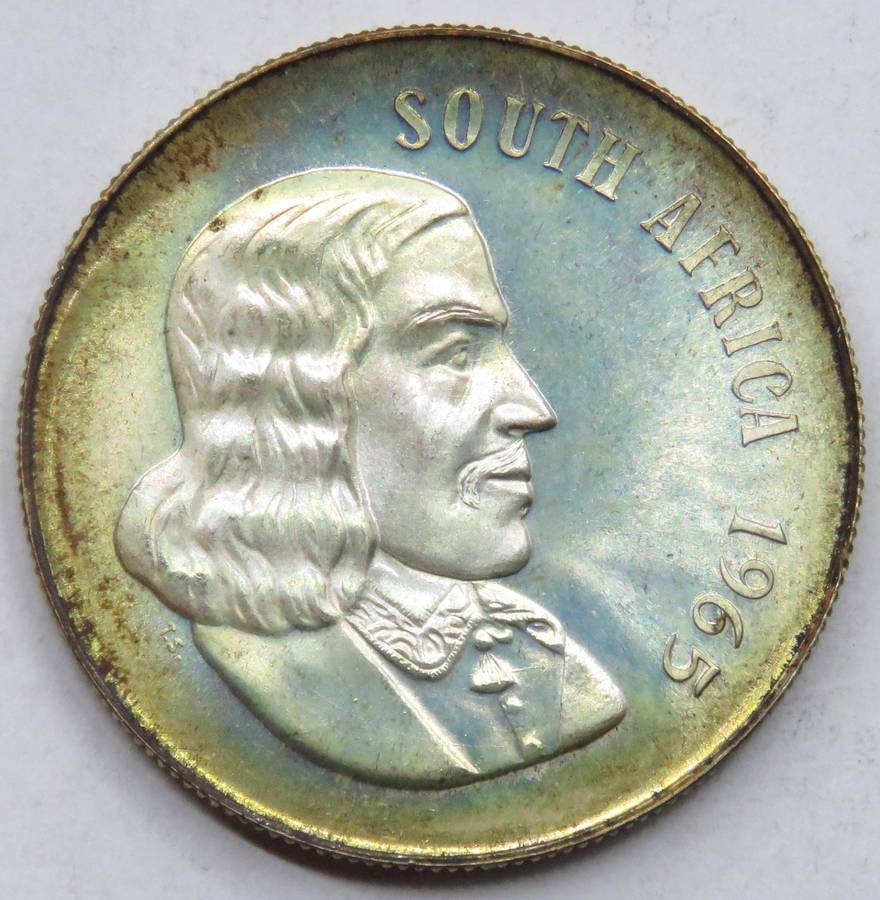 1965 Union of South Africa Silver R1 Proof (English legend) Collectible Eye-Catching Proof Issue