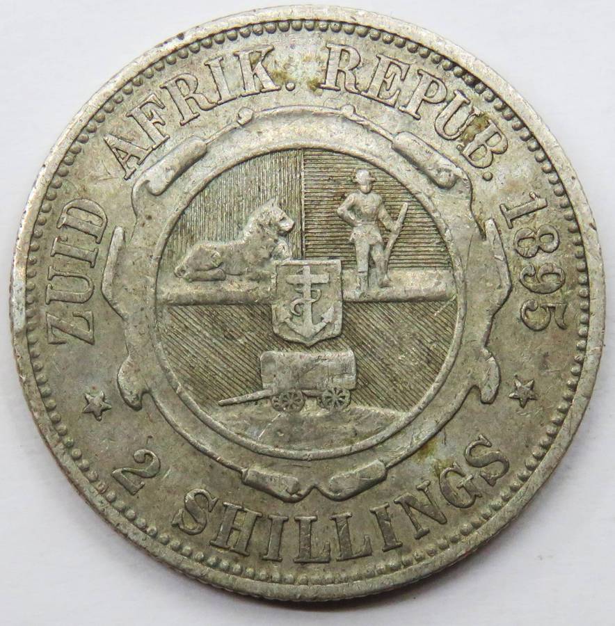 1895 ZAR  Shilling 2 Shillings