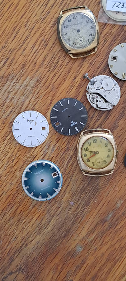 Vintage men's watch parts