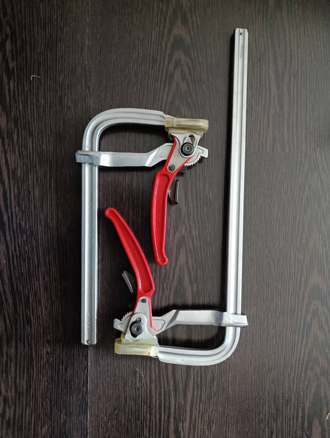 2x   Ratchet Type F-Clamp (120 x 250 MM)  and  (120 x 400 MM)