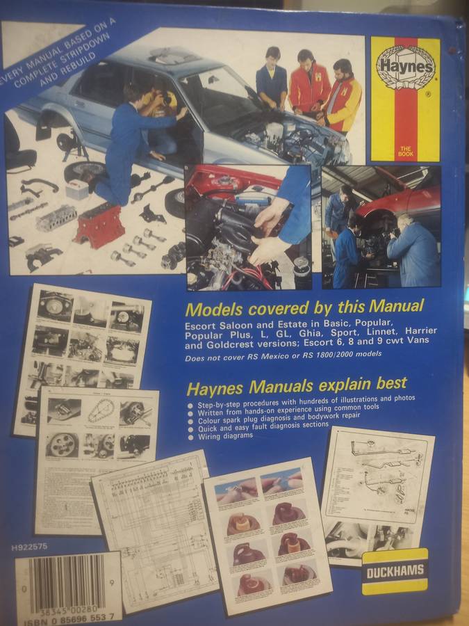 Ford Escort 75 to 80 - Owners Workshop Manual - Haynes